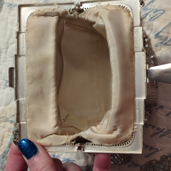 Whiting and Davis silver mesh bag - Picture 6 of 10